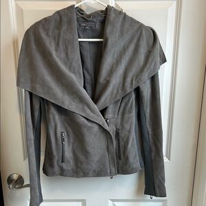 Vince - Gray Leather Women's Jacket